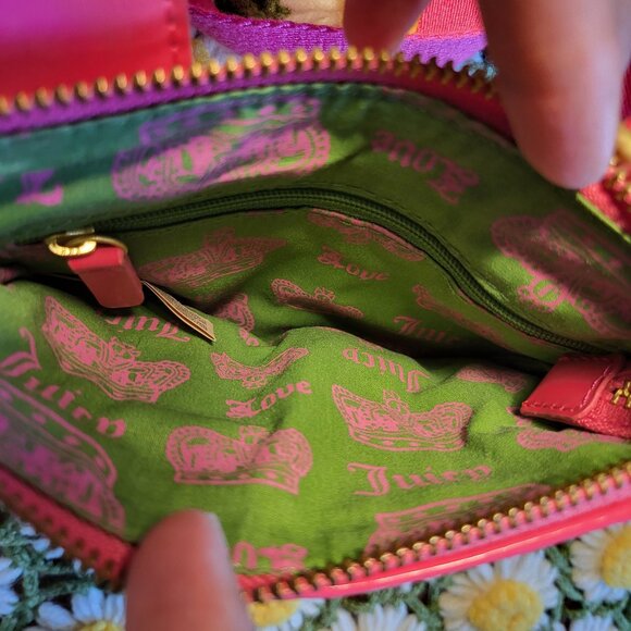 Juicy Couture Pink Crossbody Bag + Keychain Wallet - Picture 13 of 16